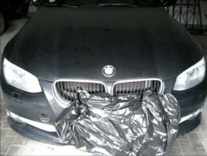 Policjanci odzyskali kradzione auto marki BMW