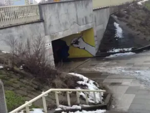 Zasypywanie tunelu dla pieszych na Podwalu Przedmiejskim