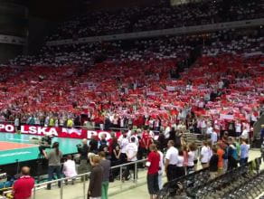 Polski hymn przed meczem z Argentyną w Ergo Arenie