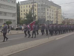 Parada policjantów w Gdyni z okazji Święta Policji 