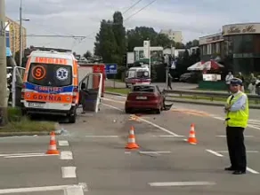 Wypadek w Gdyni przy zjeździe z Obwodnicy