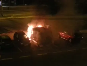 Pożar samochodu na Cisowej