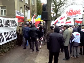 Protest pod konsulatem Rosji