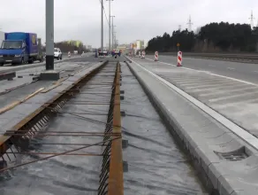 Postępy na budowie linii tramwajowej na Morenę