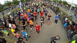 Bieg Europejski Gdynia 2014 start 10 km - widok z lotu ptaka
