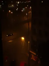 Nocna nawałnica na Wzgórzu w Gdyni