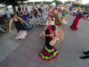 Flashmob i fiesta flamenco- Peńa Flamenca La Paloma 17.07.2014