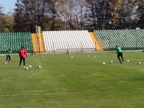 Trening bramkarzy Lechii Gdańsk
