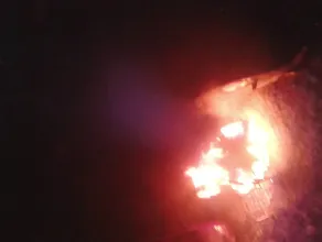 Spłonął samochód - Orunia Górna