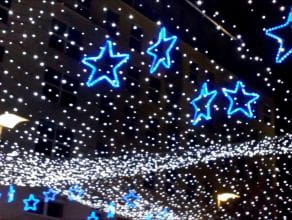 Iluminacje świąteczne na Placu Kaszubskim w Gdyni