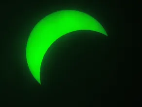 Zaćmienie Słońca widziane z obserwatorium astronomicznego