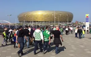 Tłumy przed meczem Lechia - Legia