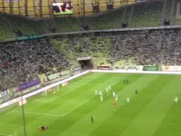 Gol Piotra Polczaka na 1:0 dla Cracovii w meczu z Lechią