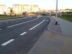 PKM - rondo na dojazdówce przy węźle Jasień już czynne