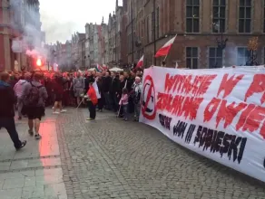 Manifestacja przeciwko przyjmowaniu uchodźców do Polski