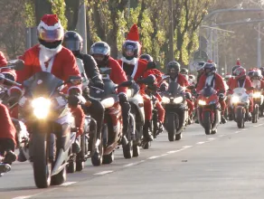 Mikołaje na motocyklach przejechali przez Trójmiasto