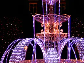 Iluminacje  świąteczne  w Parku Oliwskim