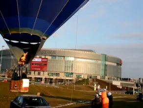 Przy Ergo Arena jest olbrzymi balon