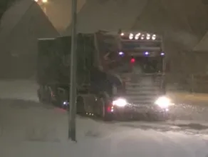 Śnieżna nawałnica VsV Ciężarówka