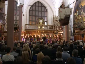 Krzysztof Penderecki a cappella w Dworze Artusa