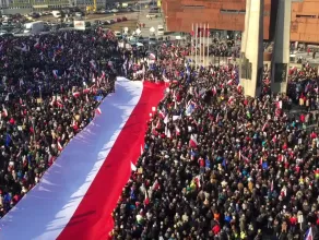 Manifestacja poparcie - Danuta Wałęsa