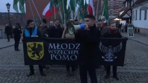 Początek marszu Młodzieży Wszechpolskiej