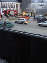 Pożar samochodu na Kowalach