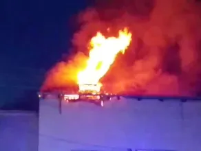 Pożar  budynku  mieszkalnego w Rumi