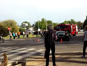 Skutki wypadku w centrum Gdyni