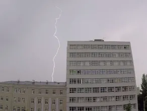 Burza z piorunami nad Gdynią