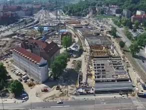 Forum Gdańsk rok po rozpoczęciu budowy