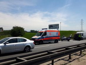 Wypadek droga S6 w kierunku Gdyni