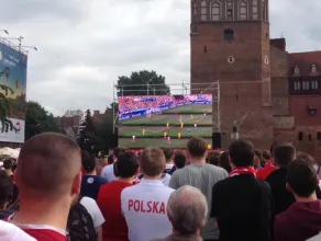 Pierwsza akcja Polaków na meczu z Ukrainą