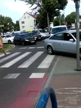 Tramwaj zderzył się z BMW