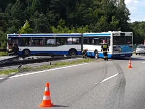 Autobus zablokował obwodnicę w Gdyni