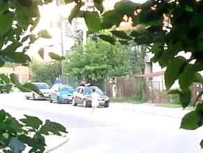 Policyjna akcja na ul. Płockiej w Gdańsku