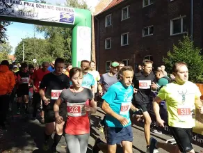 Start biegu na 5 km - GP Dzielnic Gdańska na Siedlcach