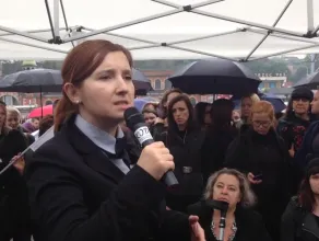 Przemowa Barbary Kijewskiej na Czarnym Proteście