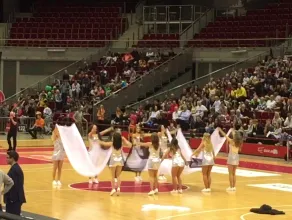 Cheerleaders Flex Sopot na meczu Trefl