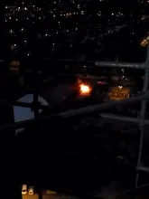 Nocny pożar samochodu w Oliwie
