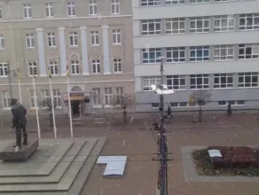 Opady śniegu dotarły do Gdyni