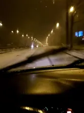 Opady śniegu w Gdyni