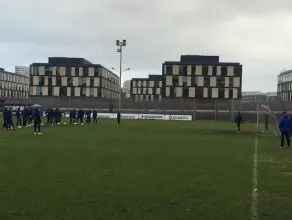 Trening strzelecki piłkarzy Arki Gdynia przed meczem z liderem 