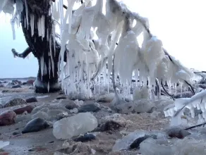 Fantastyczne lodowe rzeźby w Orłowie
