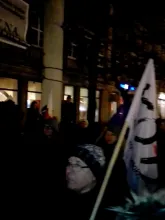 Spontaniczna demonstracja KOD-u przed biurem PiS w Gdańsku