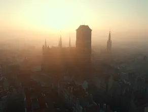 Wschód słońca nad Gdańskiem