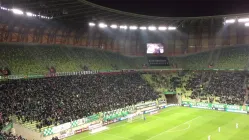 Radość kibiców Lechii po pierwszym golu