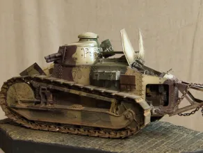 Modele czołgów z I wojny światowej, które skleił Rafał
