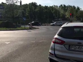 Wypadek na skrzyżowaniu przy ul. Toruńskiej - miejsce zdarzenia
