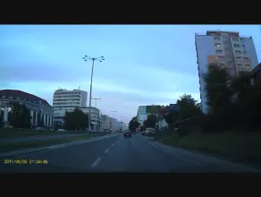 Część pościgu za czarnym volkswagenem w Gdyni